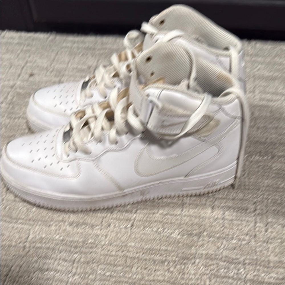 Nike White High-Top Sneakers AF1